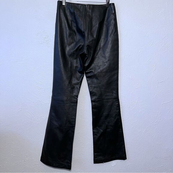 Saguaro 90's Vintage High Waist LEATHER Boot Cut  Pants Size 8 Womens - Picture 2 of 9